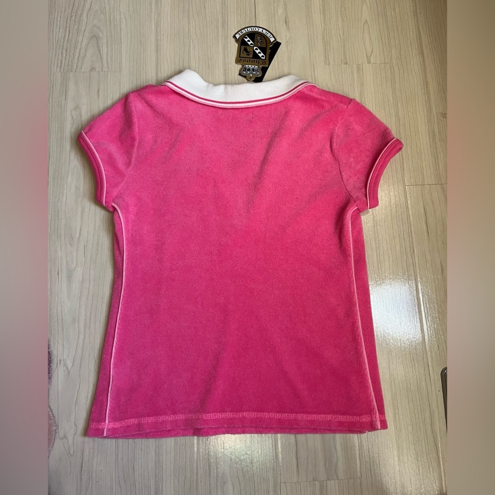Juicy Couture VERY RARE NWT Barbie Pink Juicy Terry Cloth Capri Set 💕 - Picture 3 of 8